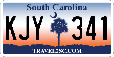 SC license plate KJY341