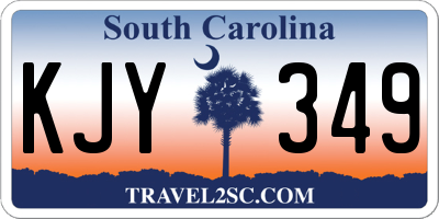 SC license plate KJY349