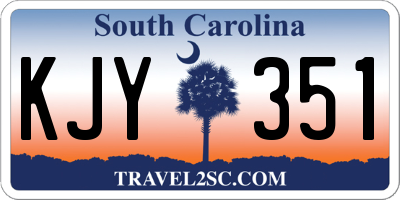 SC license plate KJY351
