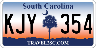 SC license plate KJY354