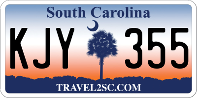 SC license plate KJY355
