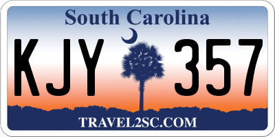 SC license plate KJY357