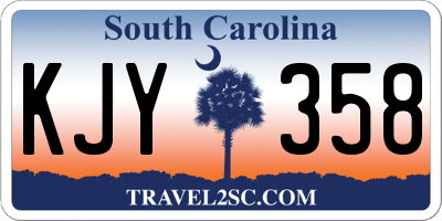 SC license plate KJY358