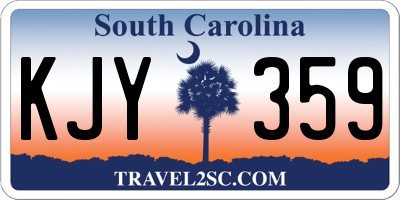 SC license plate KJY359