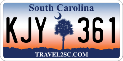 SC license plate KJY361