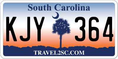 SC license plate KJY364