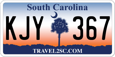 SC license plate KJY367