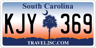 SC license plate KJY369