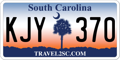 SC license plate KJY370