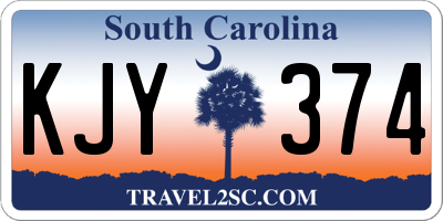 SC license plate KJY374