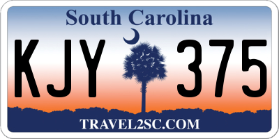 SC license plate KJY375