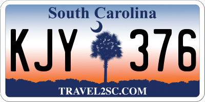 SC license plate KJY376