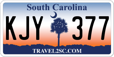 SC license plate KJY377