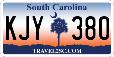 SC license plate KJY380