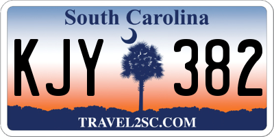 SC license plate KJY382