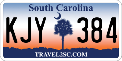 SC license plate KJY384