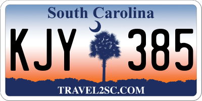 SC license plate KJY385