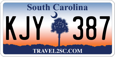 SC license plate KJY387