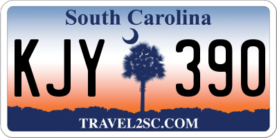 SC license plate KJY390