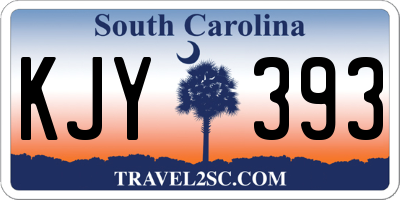 SC license plate KJY393
