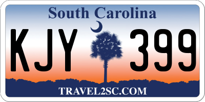 SC license plate KJY399