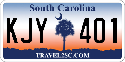 SC license plate KJY401