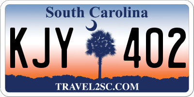 SC license plate KJY402