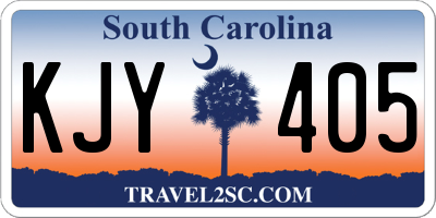 SC license plate KJY405