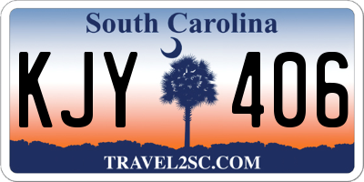 SC license plate KJY406