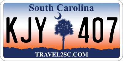 SC license plate KJY407