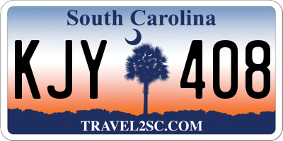 SC license plate KJY408