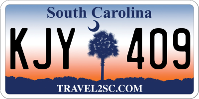 SC license plate KJY409