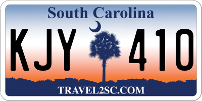 SC license plate KJY410