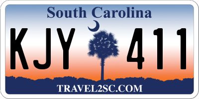 SC license plate KJY411
