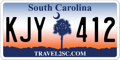 SC license plate KJY412