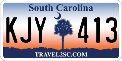 SC license plate KJY413
