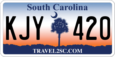 SC license plate KJY420