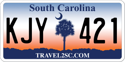 SC license plate KJY421