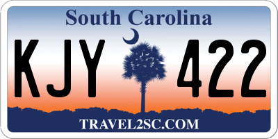 SC license plate KJY422