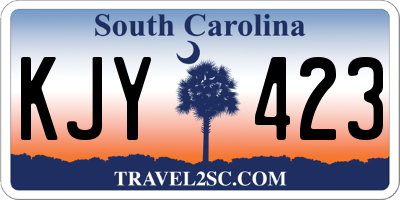 SC license plate KJY423