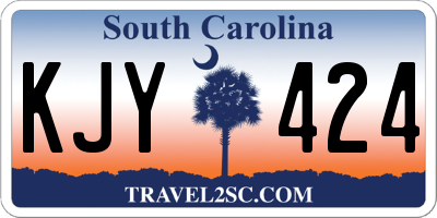 SC license plate KJY424