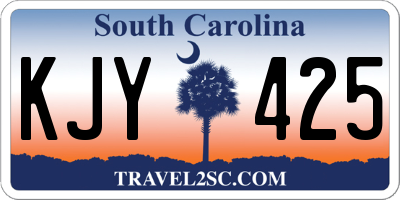 SC license plate KJY425