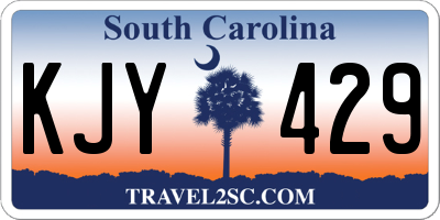 SC license plate KJY429