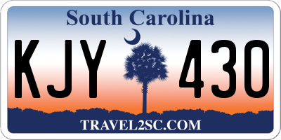 SC license plate KJY430