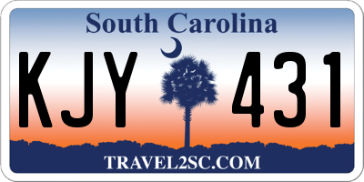 SC license plate KJY431