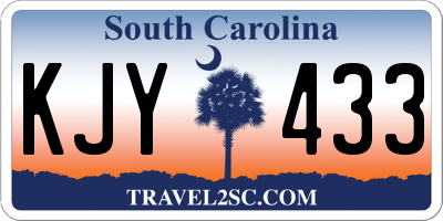 SC license plate KJY433