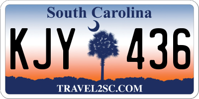 SC license plate KJY436