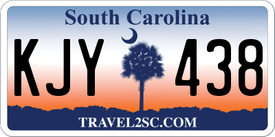 SC license plate KJY438