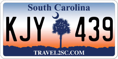 SC license plate KJY439