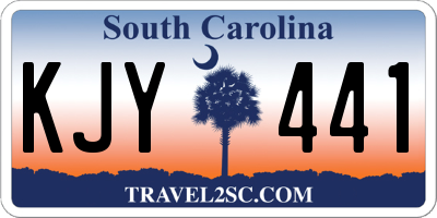 SC license plate KJY441